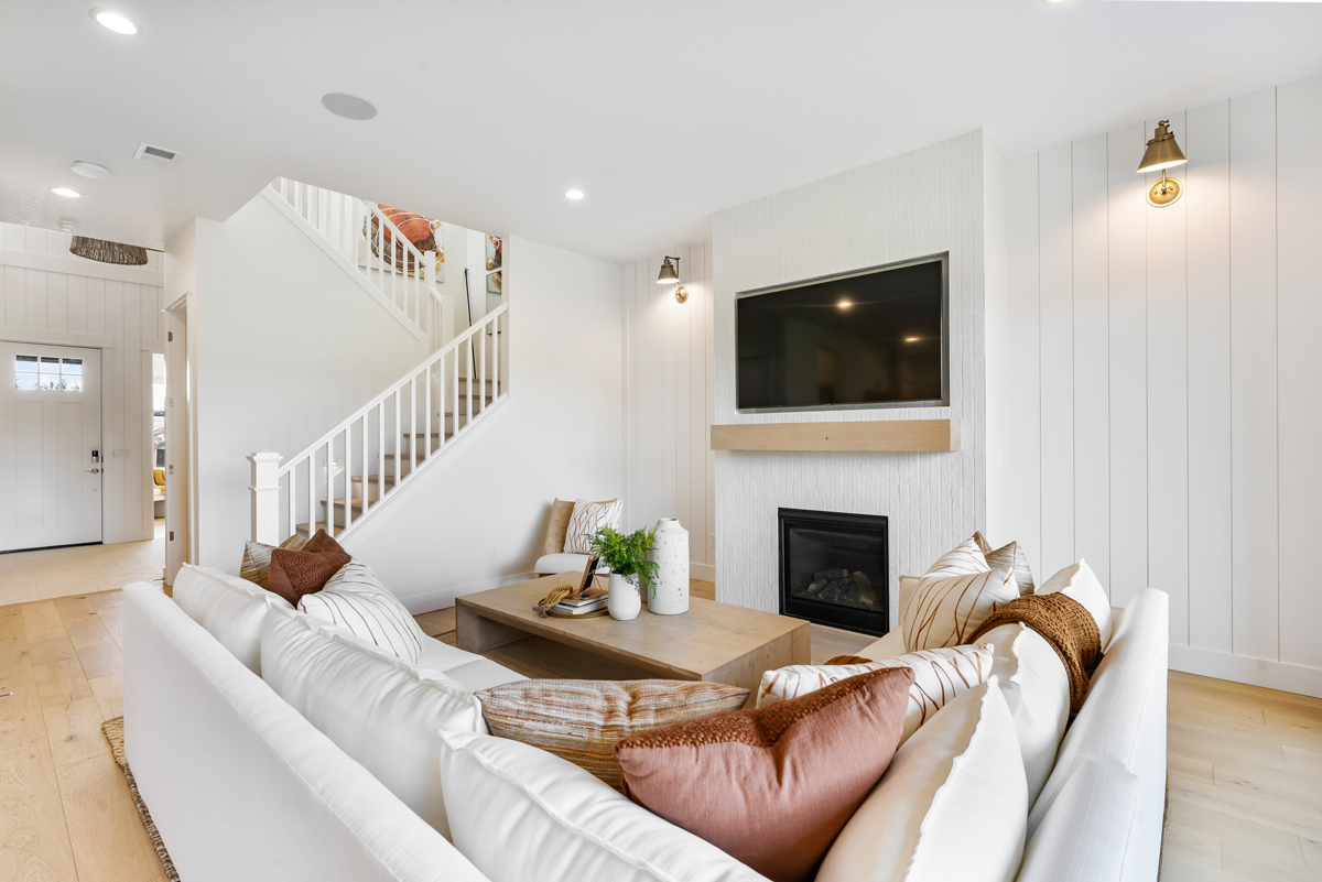 Donovan Basement Farmhouse Living Area