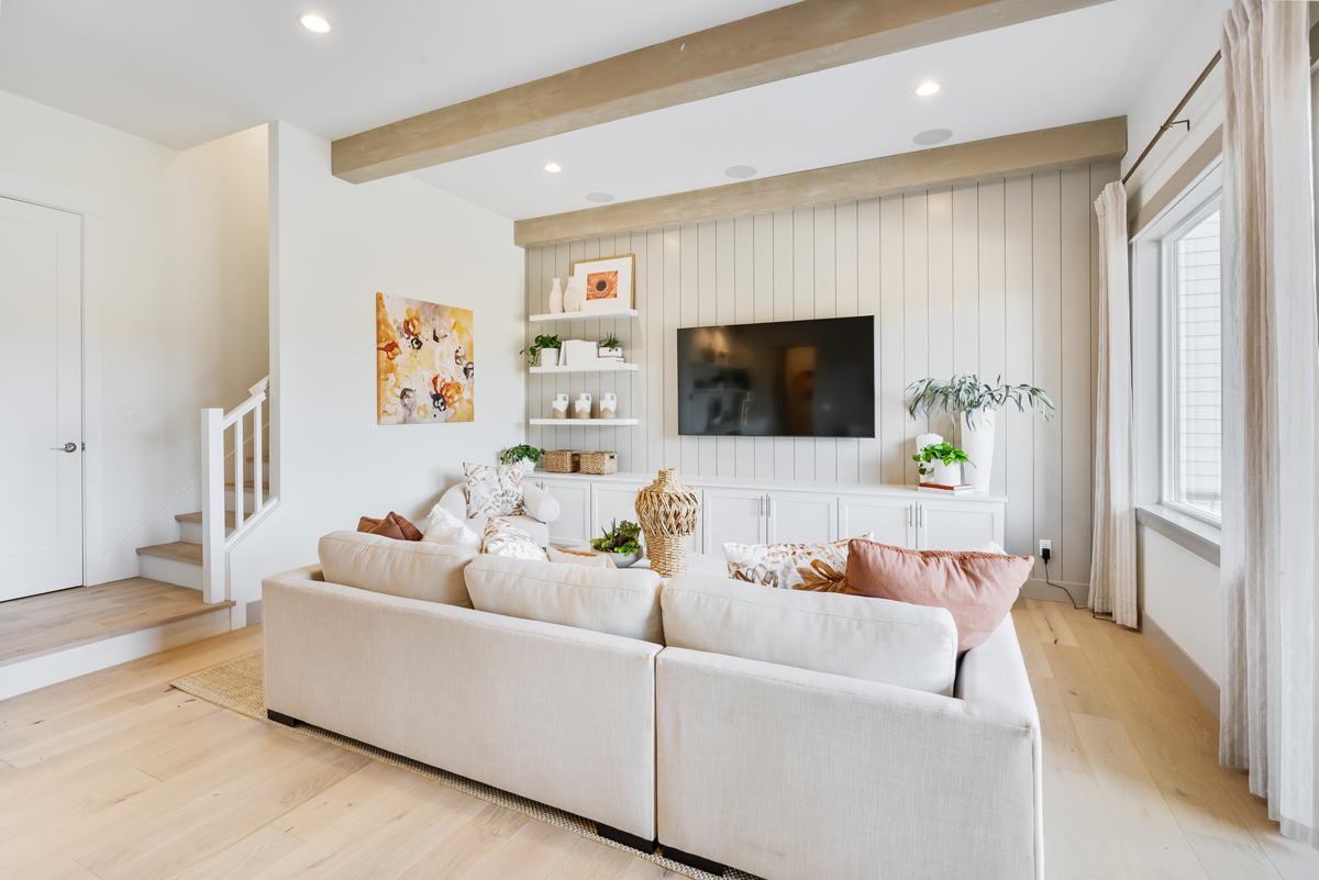 Donovan Basement Farmhouse Living Room