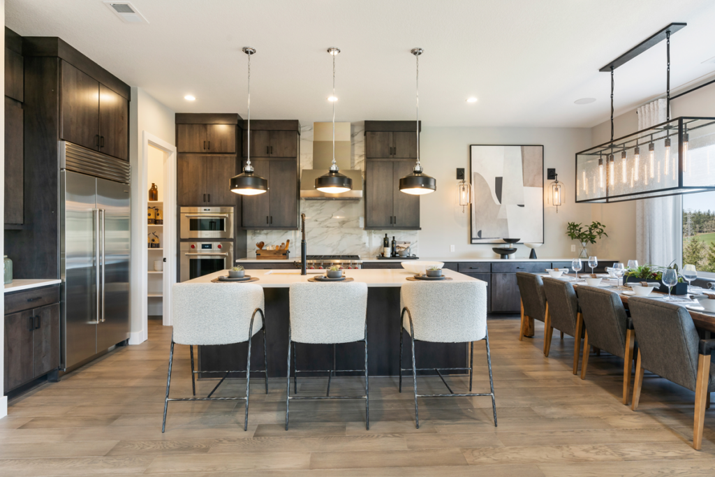 Springhill Basement Contemporary Kitchen by Envision Interiors
