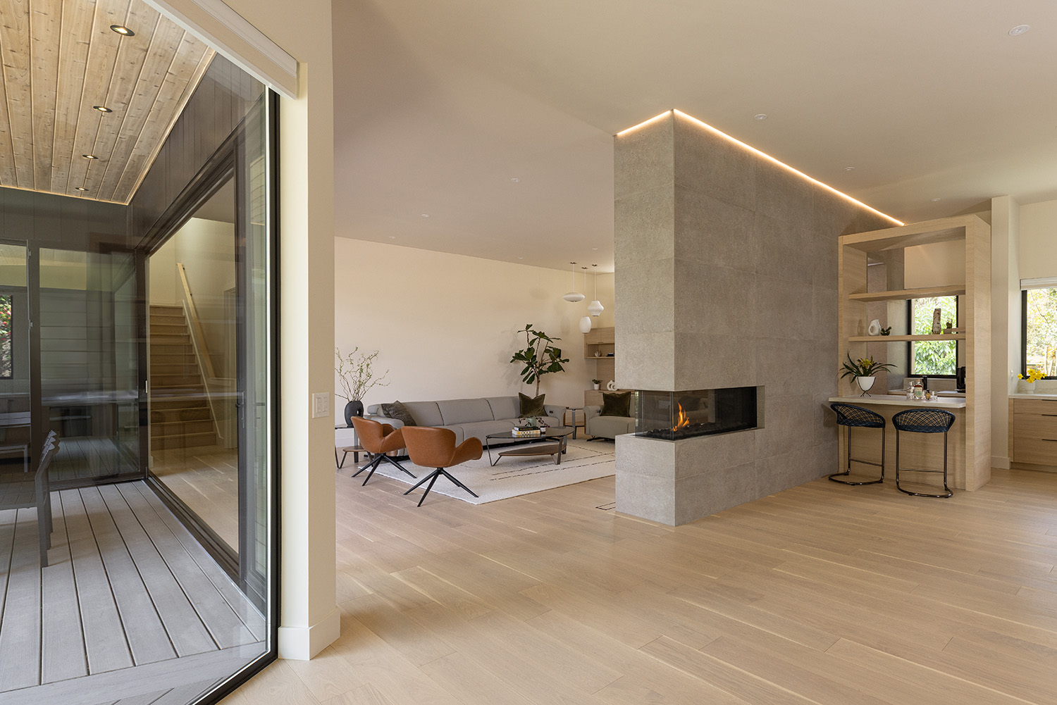 Portland Modern Oasis living room